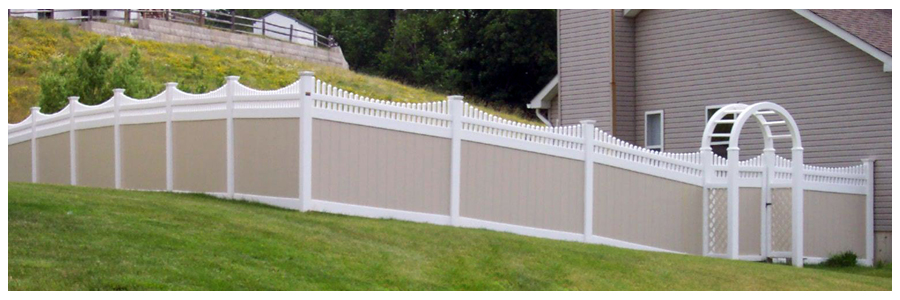 Two Tone Vinyl Fence