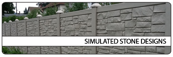 Simulated Stone Fence Designs