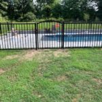 wrought iron pool fence